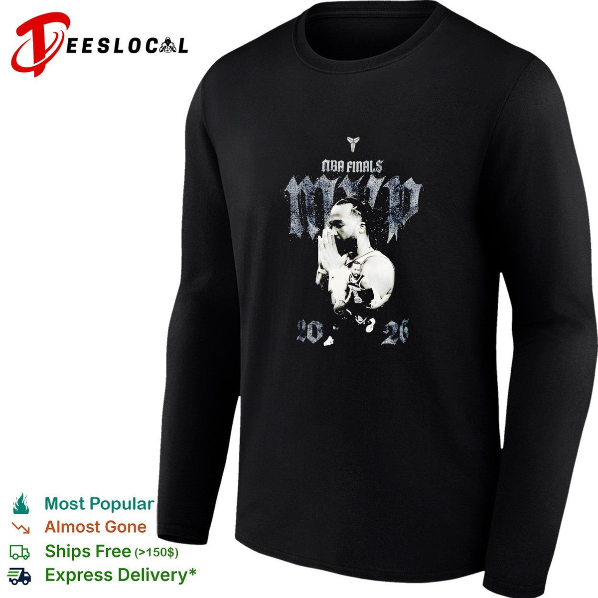 Jalen Brunson NBA Finals MVP 2026 praying hands monochrome photo poster shirt Unisex
