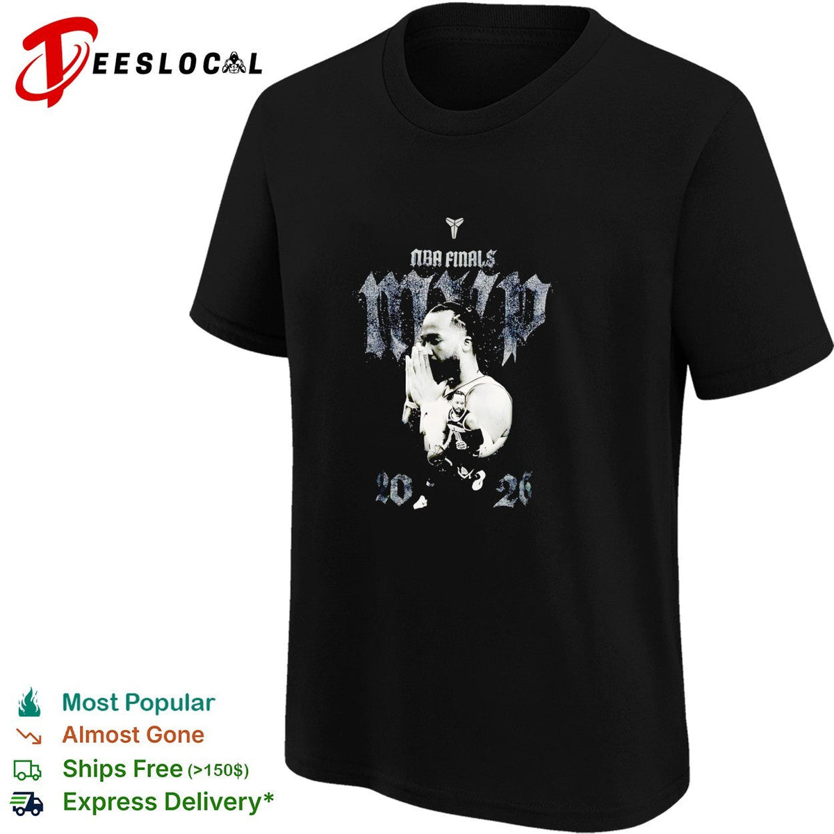 Jalen Brunson NBA Finals MVP 2026 praying hands monochrome photo poster shirt Unisex
