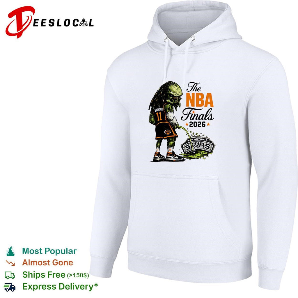 Jalen Brunson Predator Peeing On San Antonio Spurs Logo Parody Finals 2026 shirt Unisex