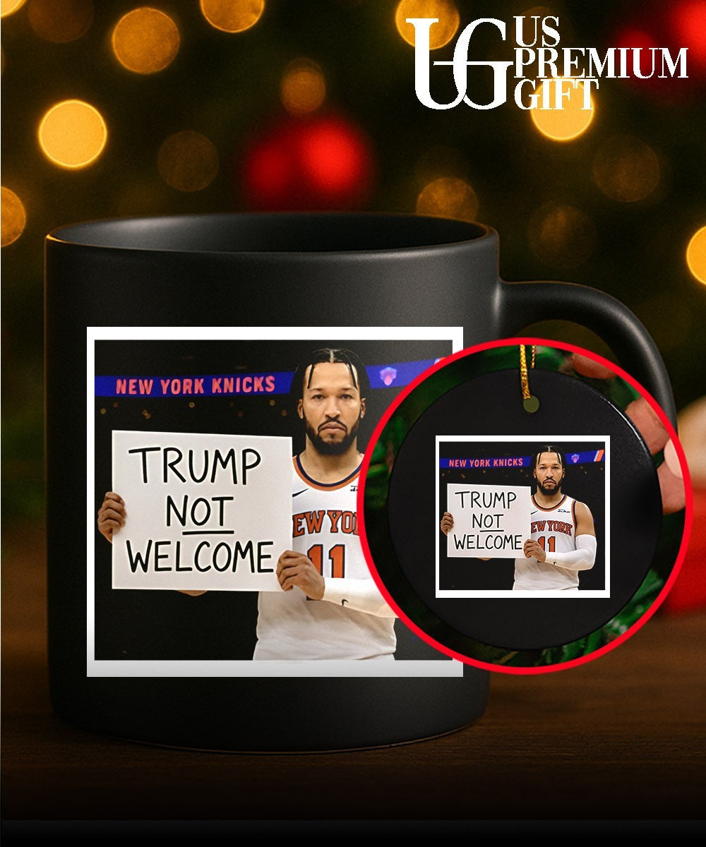 Jalen Brunson Trump Not Welcome Sign Anti Donald Trump Finals 2026 shirt Unisex