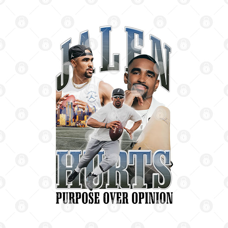 Jalen Hurts Purpose Over Opinion T Shirt Unisex
