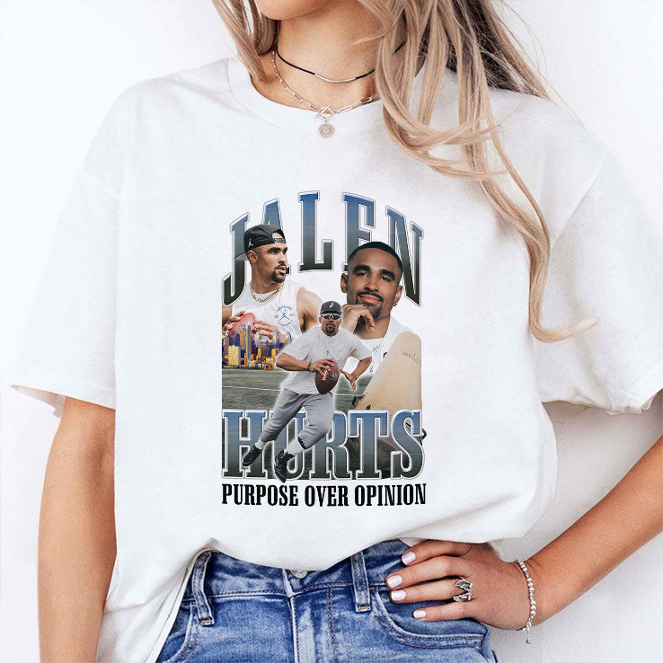 Jalen Hurts Purpose Over Opinion T Shirt Unisex