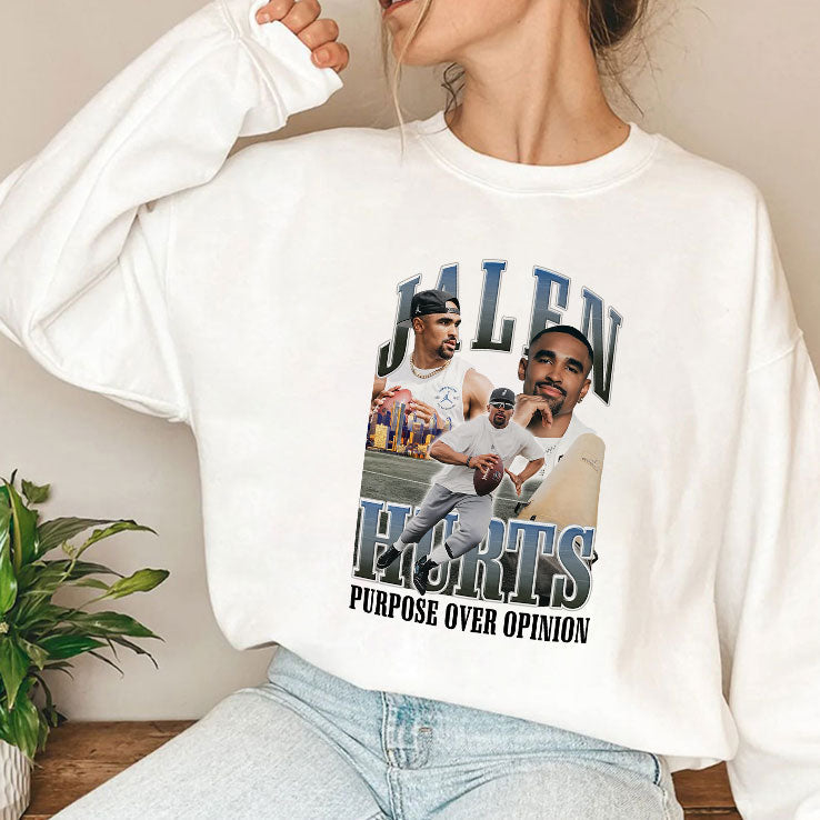 Jalen Hurts Purpose Over Opinion T Shirt Unisex
