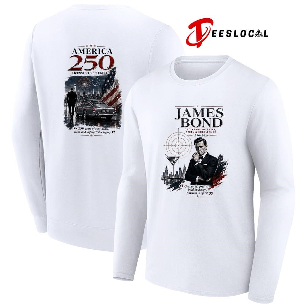 James Bond 250 years of American style steel and excellence shirt Unisex