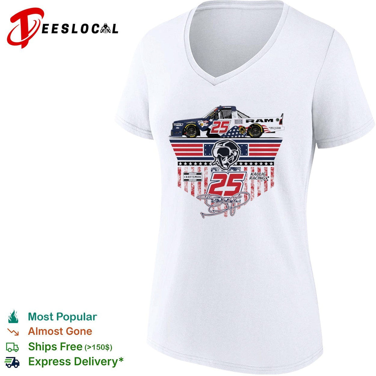 Jamie McMurray NASCAR Craftsman Truck Series Kauling Racing 25 Ram USO shirt Unisex