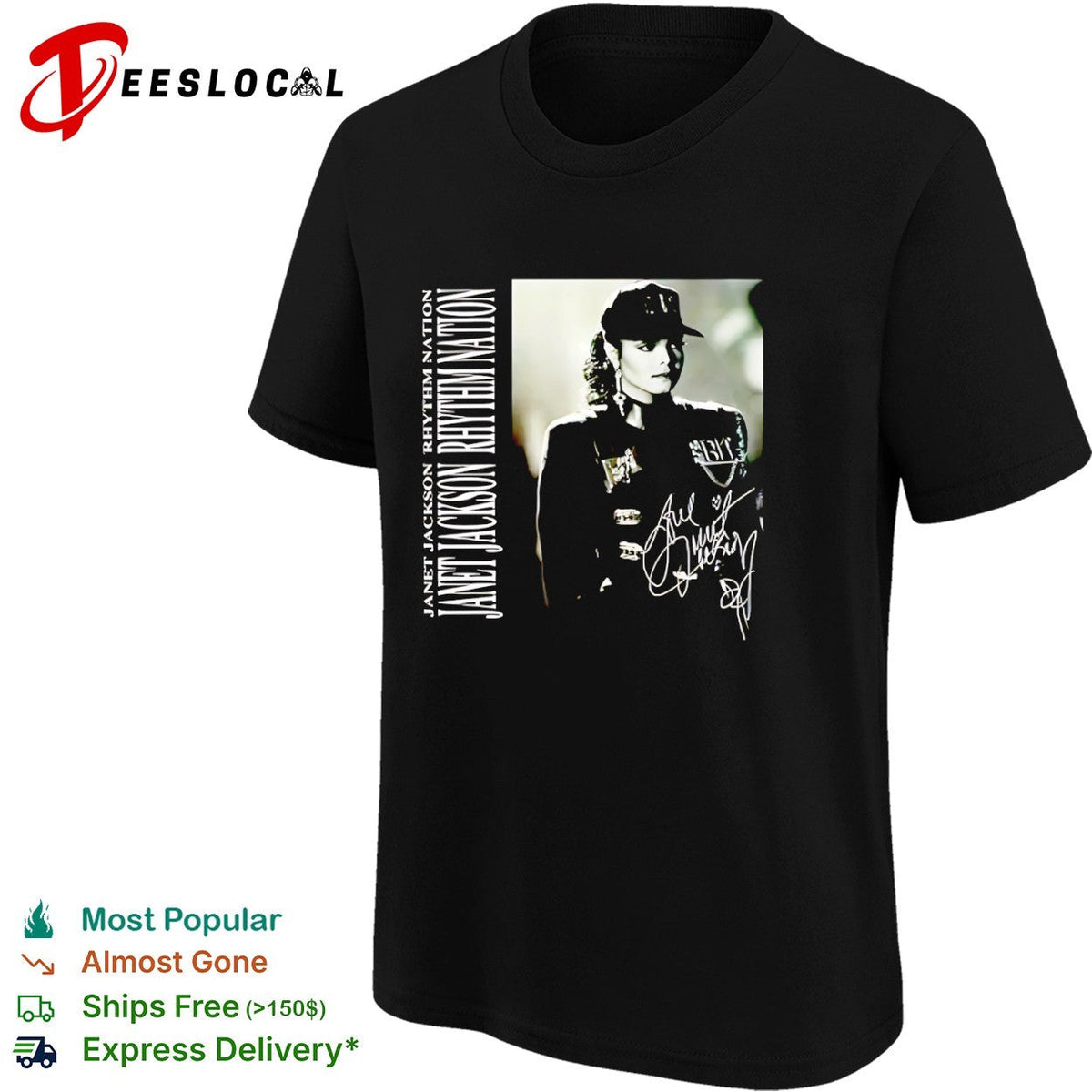 Janet Jackson Rhythm Nation Signature shirt Unisex