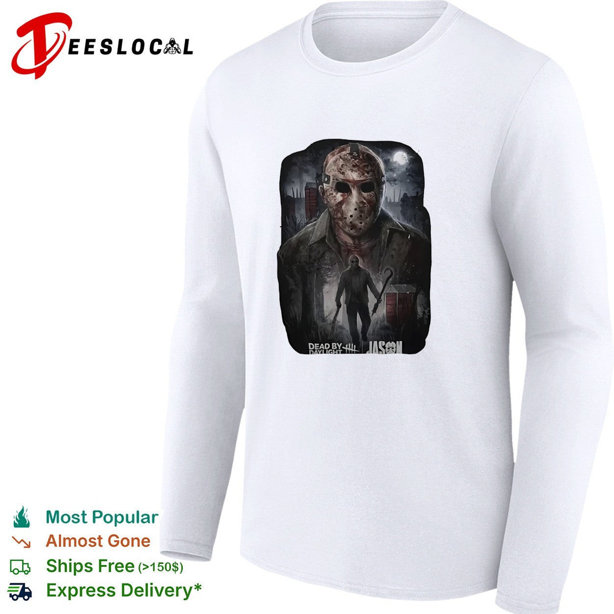 Jason Voorhees Friday the 13th Dead by Daylight Horror Fan Art Graphic shirt Unisex