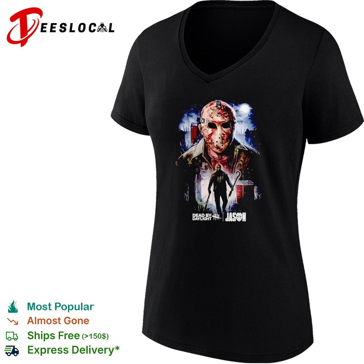 Jason Voorhees Friday the 13th Dead by Daylight Horror Movie character shirt Unisex