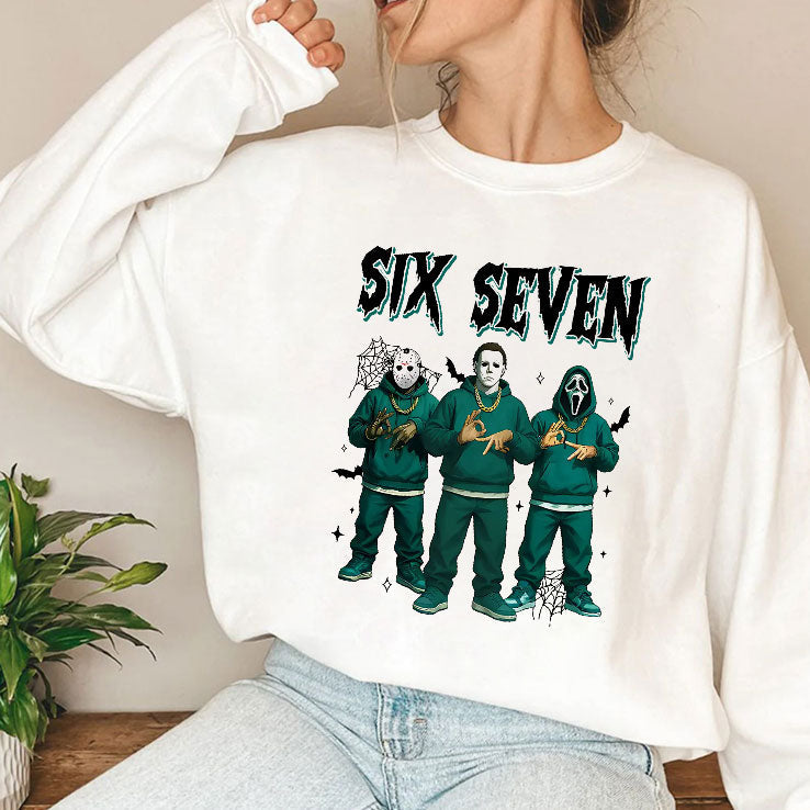 Jason Voorhees Michael Myers Ghostface Six Seven Meme Shirt Unisex