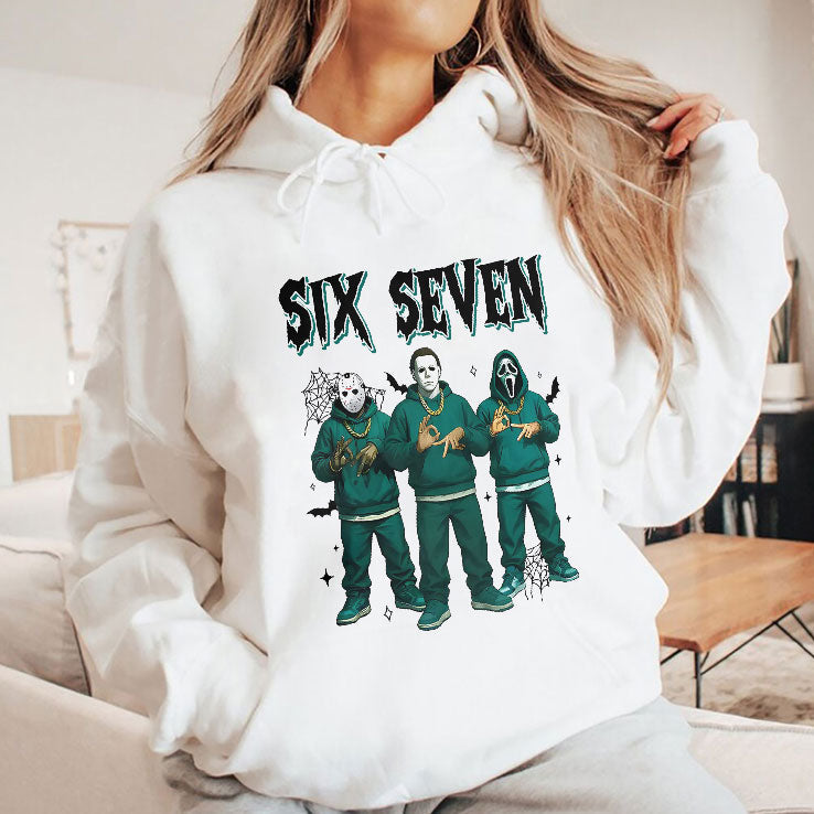 Jason Voorhees Michael Myers Ghostface Six Seven Meme Shirt Unisex