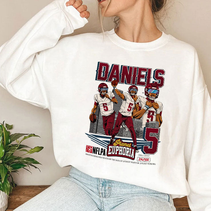 Jayden Daniels Vintage Football Shirt Unisex