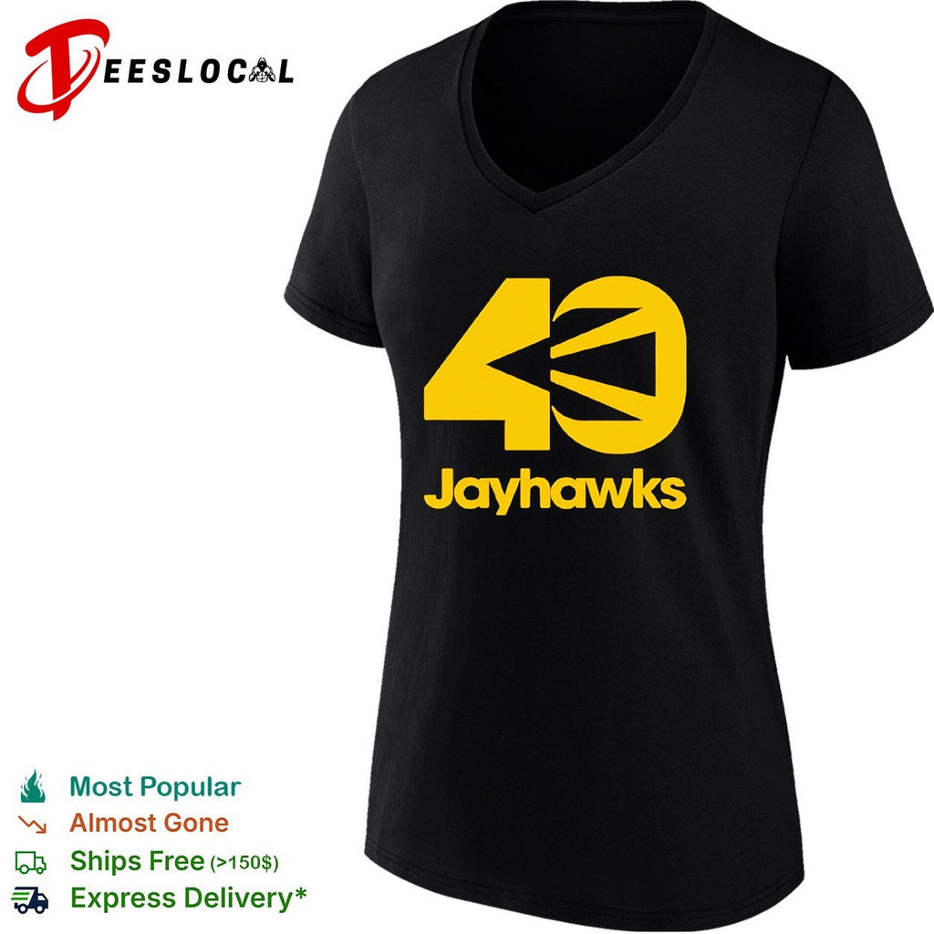 Jayhawks 40th Anniversary yellow design shirt Unisex