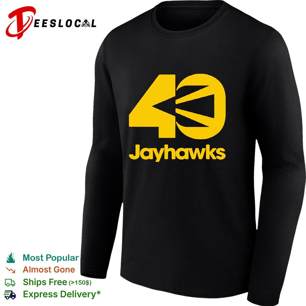Jayhawks 40th Anniversary yellow design shirt Unisex