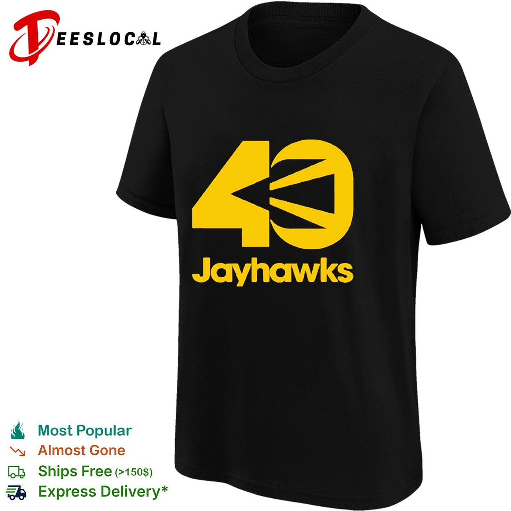 Jayhawks 40th Anniversary yellow design shirt Unisex
