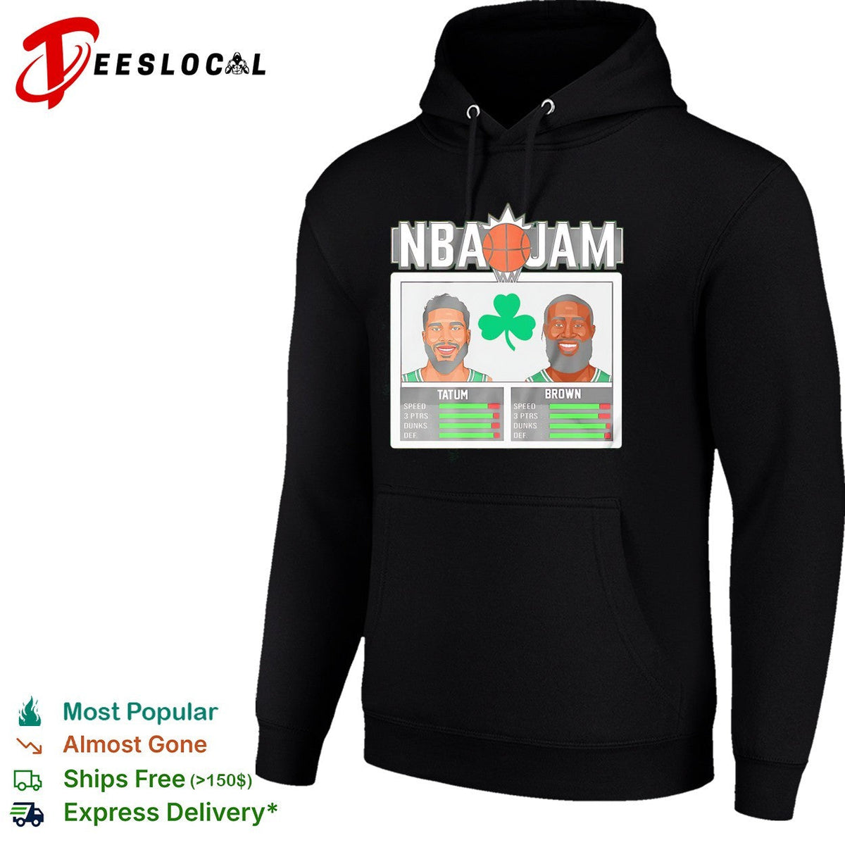 Jayson Tatum and Jaylen Brown Boston Celtics NBA Jam basketball shirt Unisex
