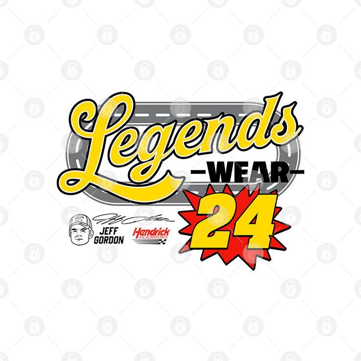 Jeff Gordon Legends Wear 24 Hendrick Motorsports T Shirt Unisex