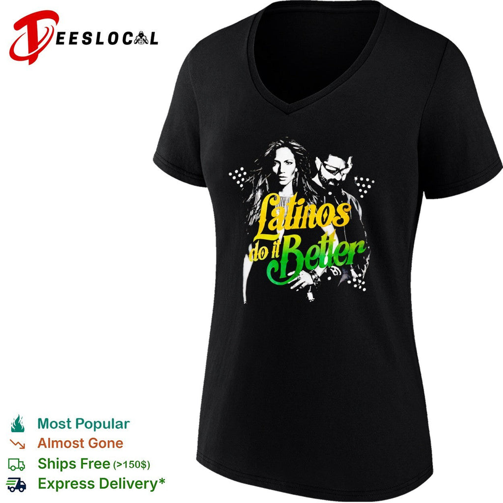 Jennifer Lopez Wisin Latinos do it Better shirt Unisex