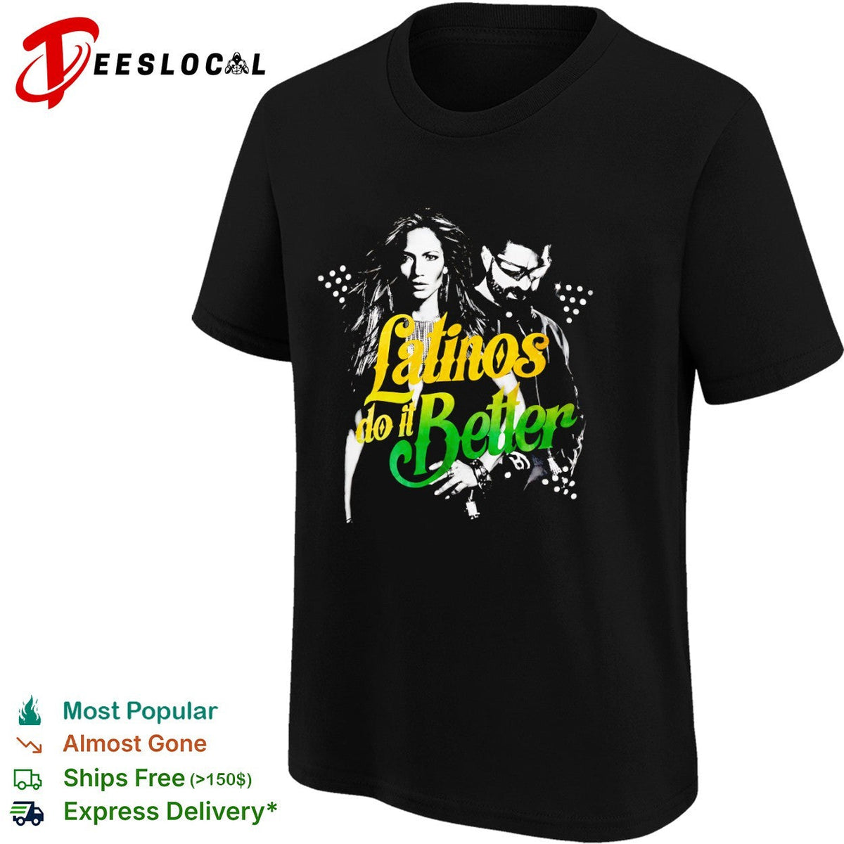 Jennifer Lopez Wisin Latinos do it Better shirt Unisex
