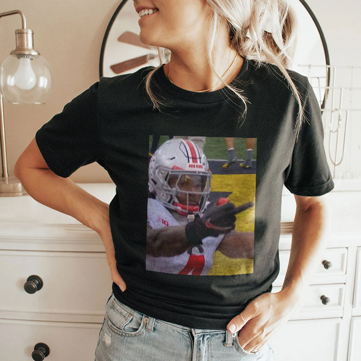 Jeremiah Smith Flips Off Michigan Fan Football T Shirt Unisex