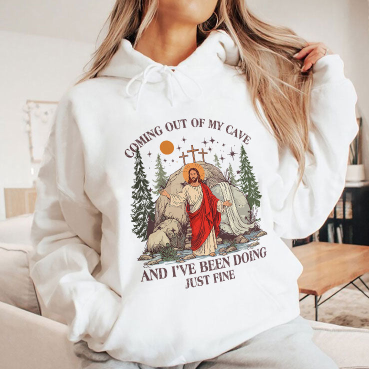 Jesus Coming Out Of My Cave And I’ve Been Doing Just Fine T Shirt Unisex