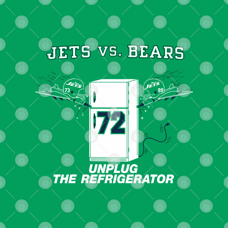 Jets Vs Bears Unplug The Refrigerator Shirt Unisex