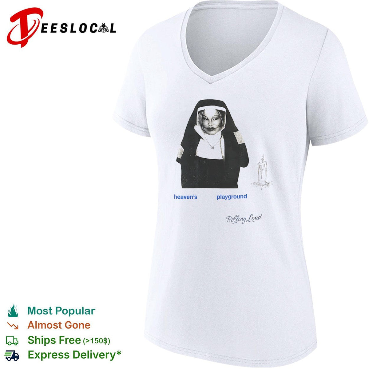 Jocelyn Wildenstein heaven’s playground Rolling Loud shirt Unisex