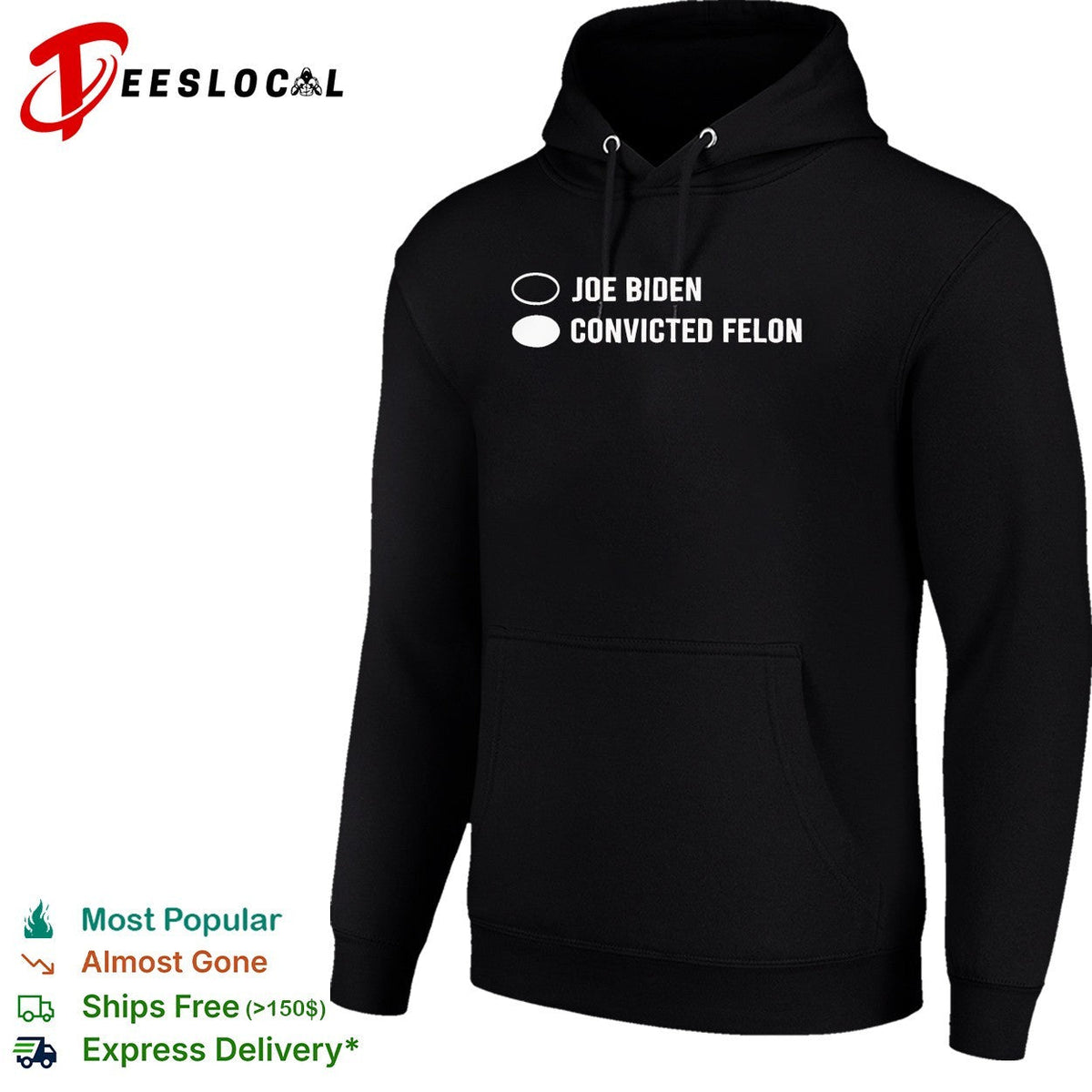Joe Biden Convicted Felon Ballot Selection Election Politics Humor Concept shirt Unisex