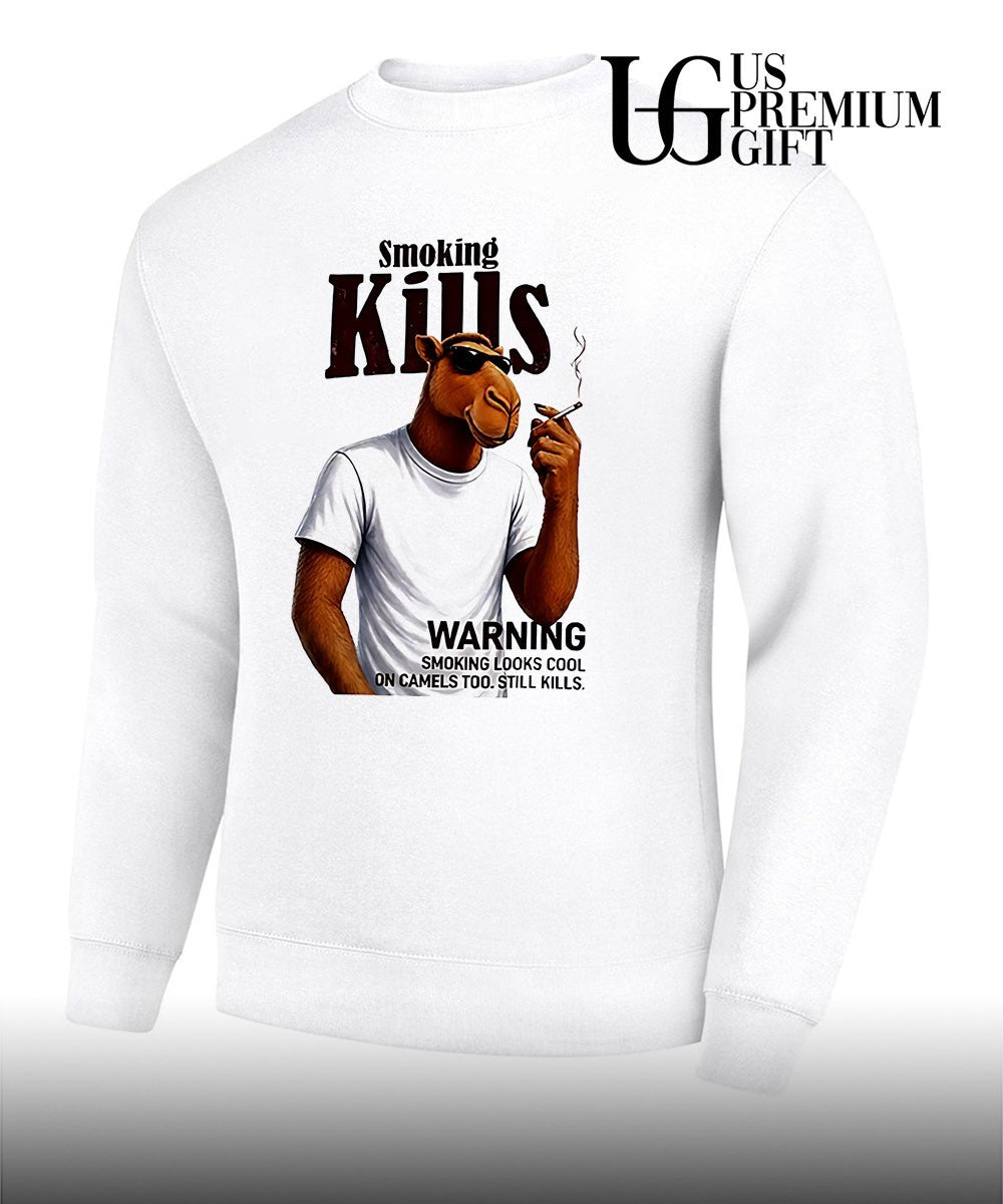 Joe Camel smoking Kills warning looks cool on camels too still kills shirt Unisex