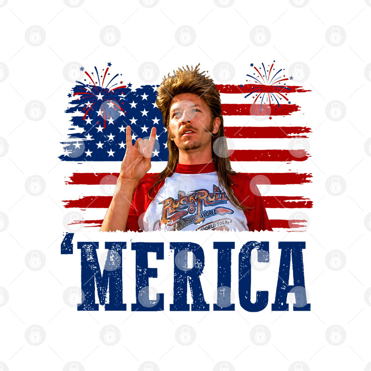 Joe Dirt Red White And Mullet Keep On Diggin Merica 4th Of July Shirt Unisex