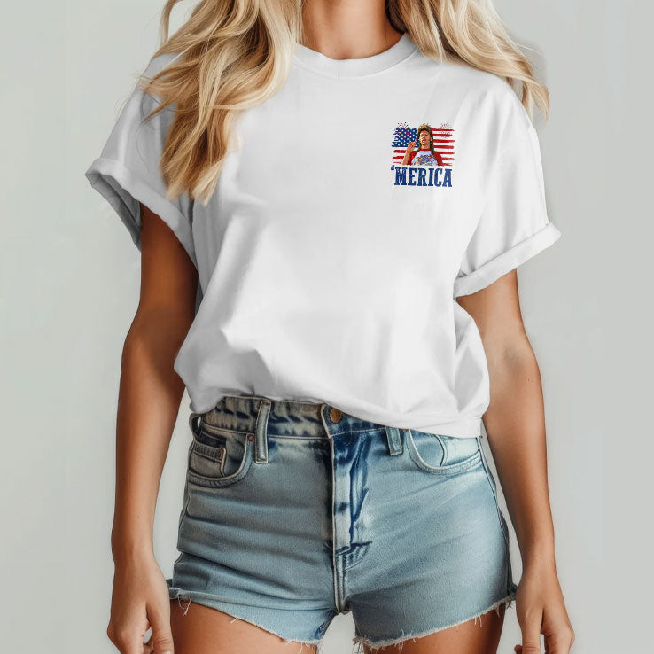 Joe Dirt Red White And Mullet Keep On Diggin Merica 4th Of July Shirt Unisex