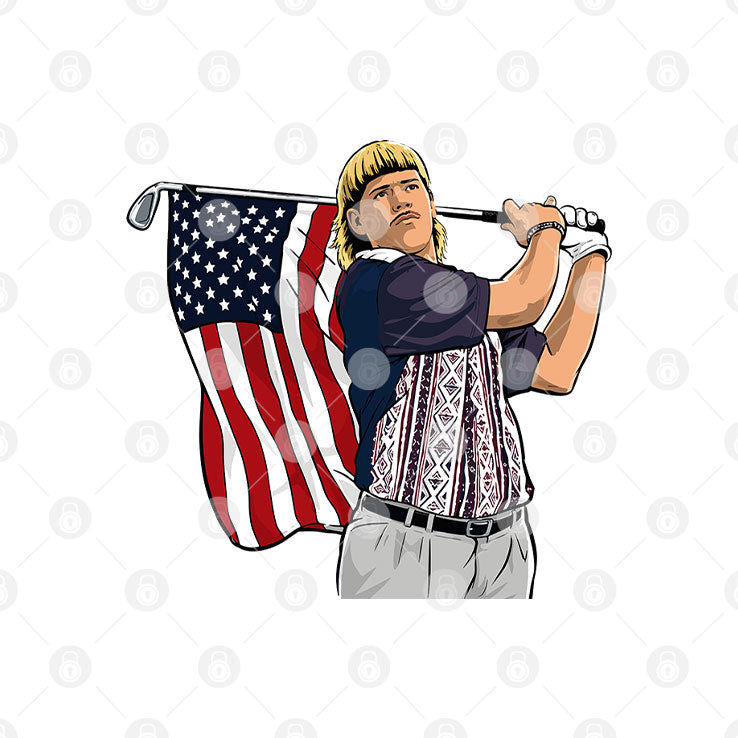 John Daly Grip It And Rip It Patriotic Golf Fan Funny 4th Of July Golfer Graphic T Shirt Unisex