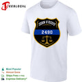 John O Keefe 2490 Law Enforcement Scale of Justice Memorial Honor shirt Unisex