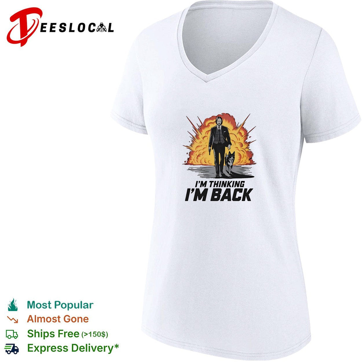 John Wick i’m thinking i’m back shirt Unisex