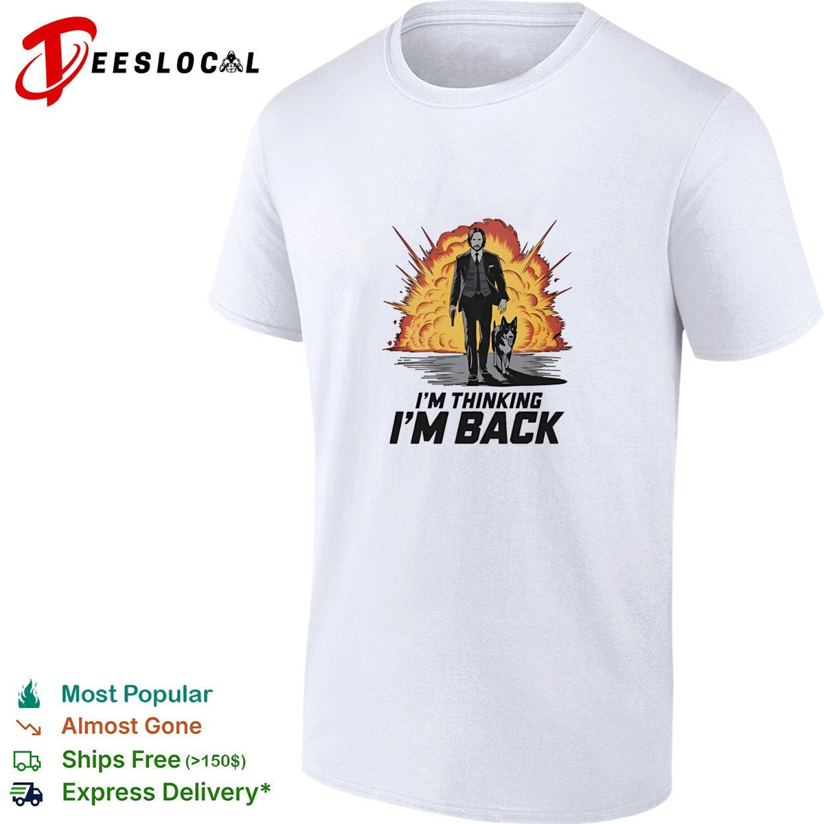 John Wick i’m thinking i’m back shirt Unisex