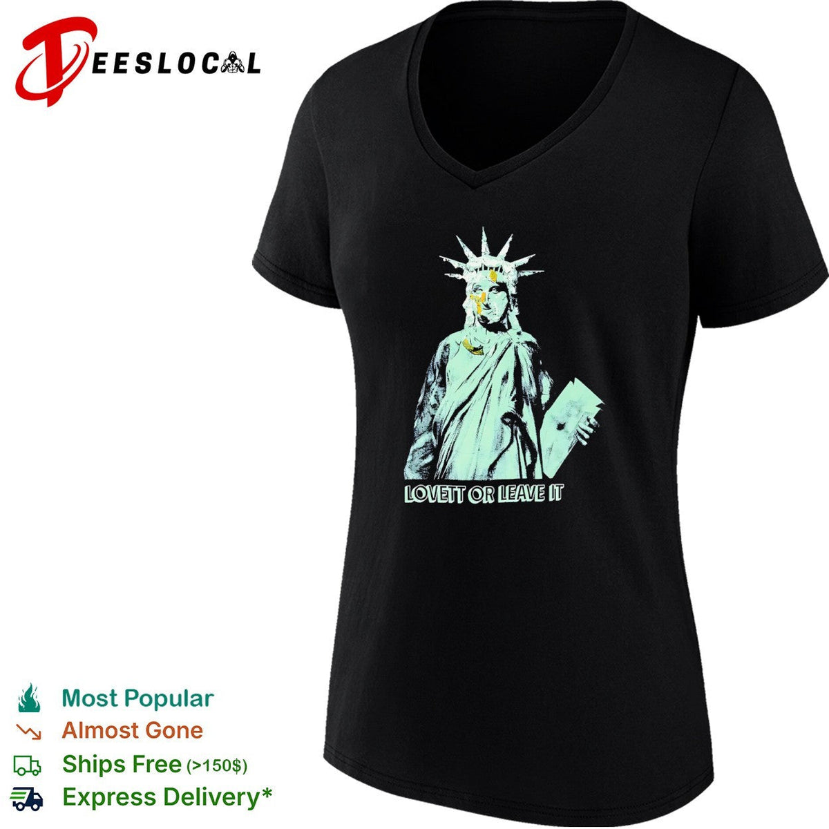 Jon Lovett Statue of Liberty Lovett or Leave It shirt Unisex