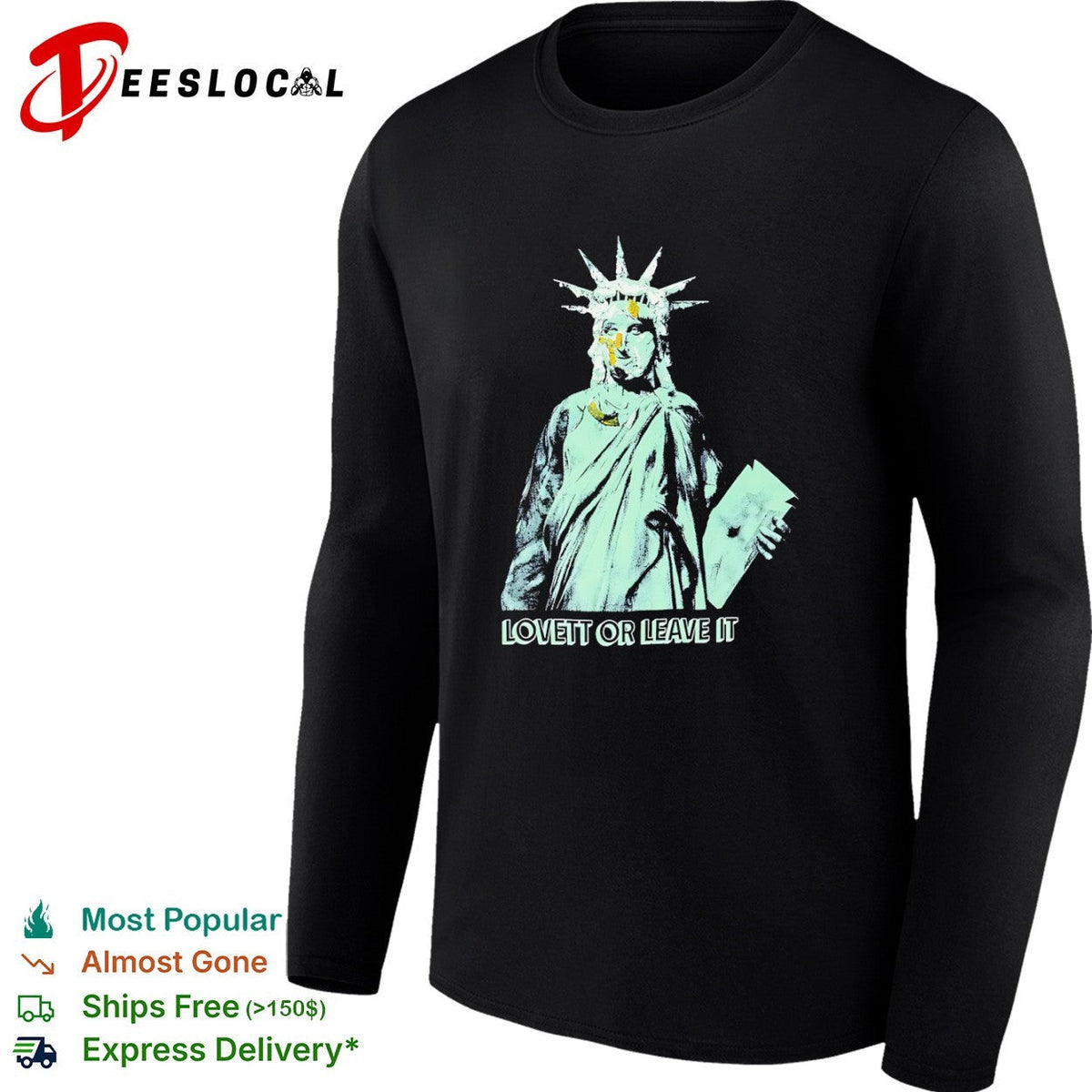Jon Lovett Statue of Liberty Lovett or Leave It shirt Unisex