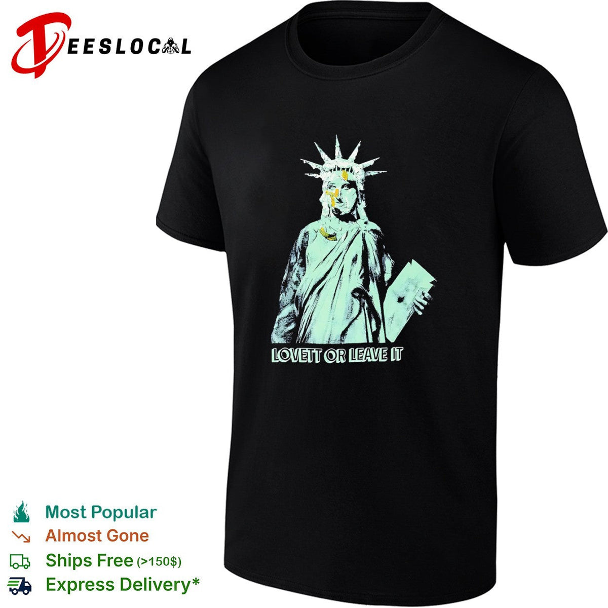 Jon Lovett Statue of Liberty Lovett or Leave It shirt Unisex