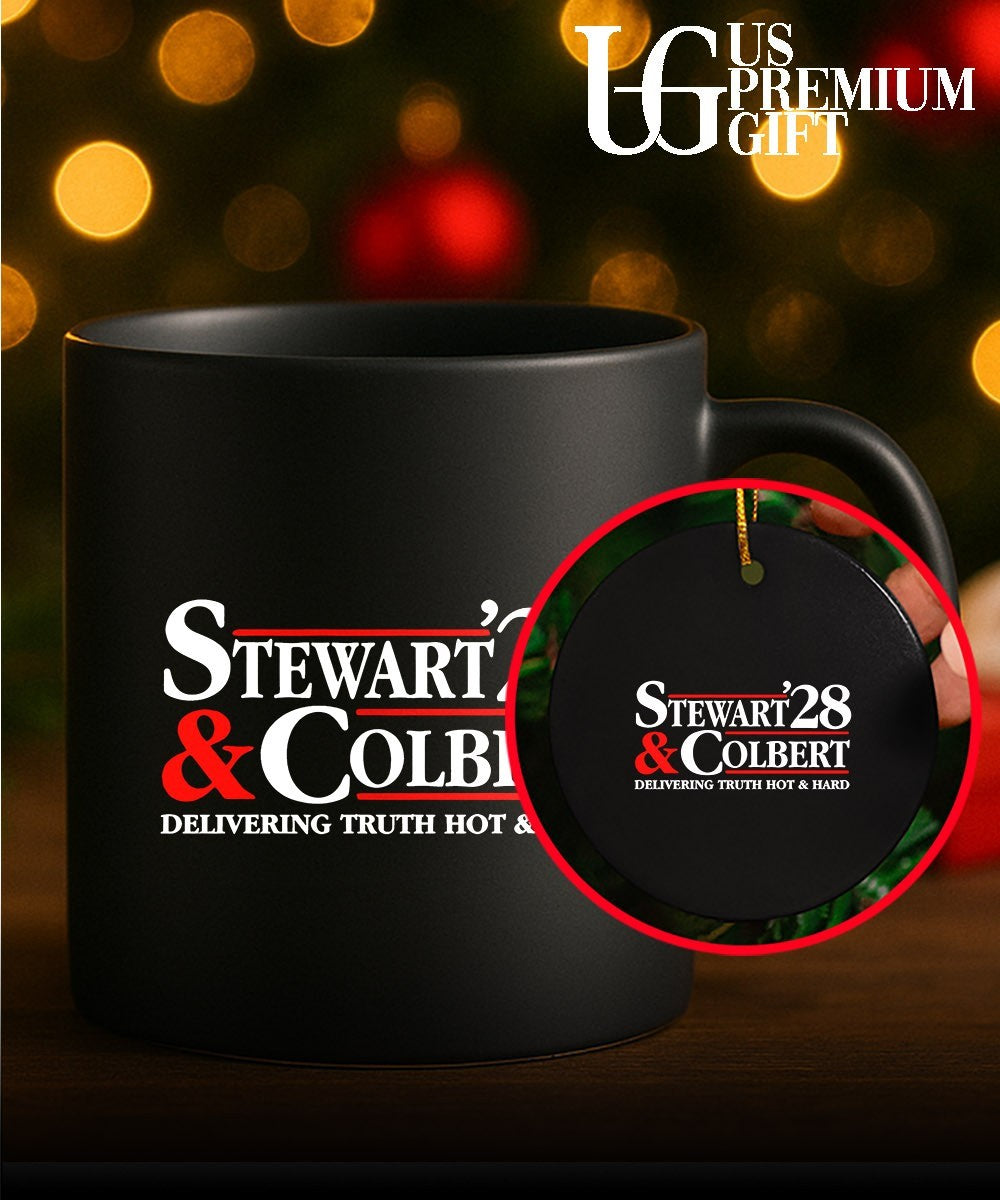 Jon Stewart Stephen Colbert Stewart 28 and Colbert delivering truth hot and hard shirt Unisex
