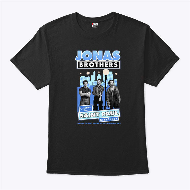 Jonas Brothers Greetings From Saint Paul Minnesota T Shirt Unisex