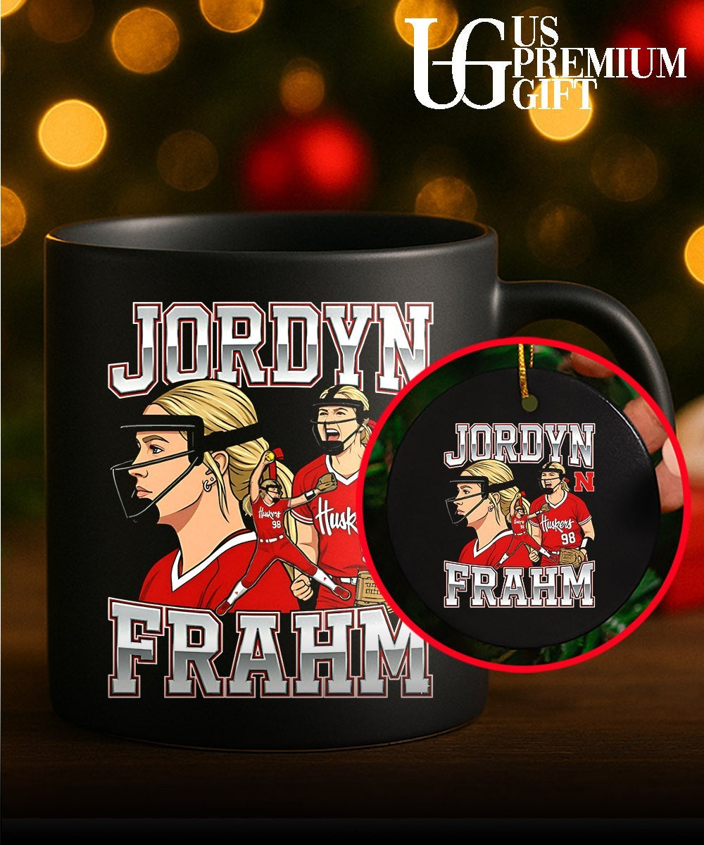Jordyn Frahm Nebraska Cornhuskers Softball Collage graphic shirt Unisex