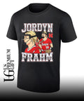 Jordyn Frahm Nebraska Cornhuskers Softball Collage graphic shirt Unisex