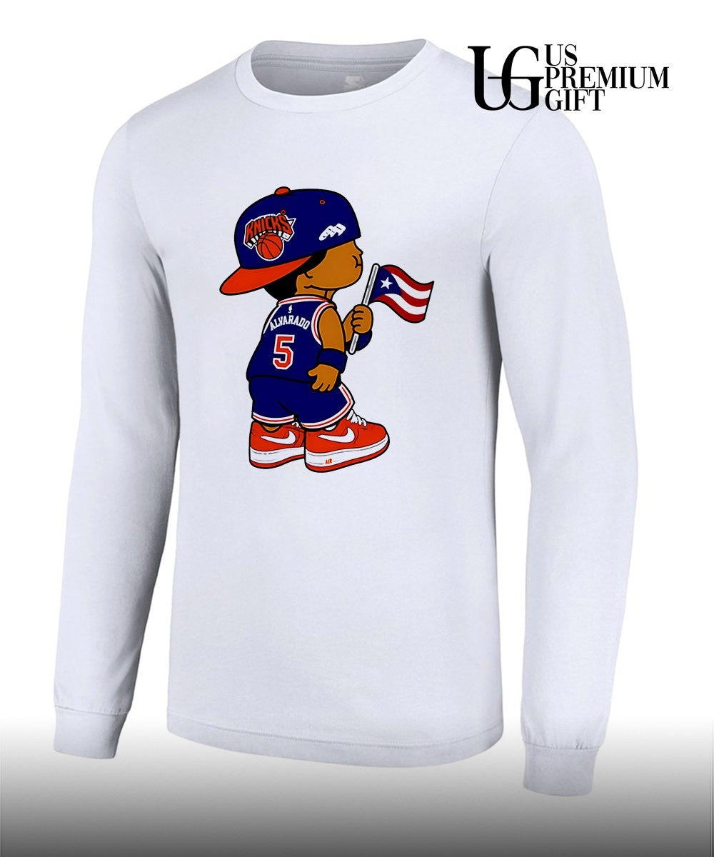 Jose Alvarado Knicks Puerto Rico flag shirt Unisex