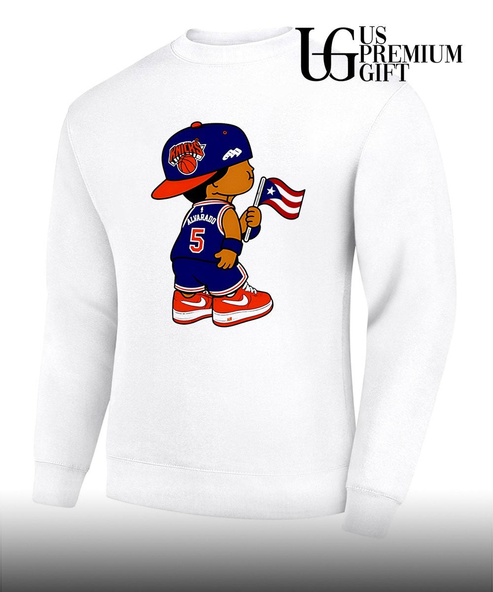 Jose Alvarado Knicks Puerto Rico flag shirt Unisex