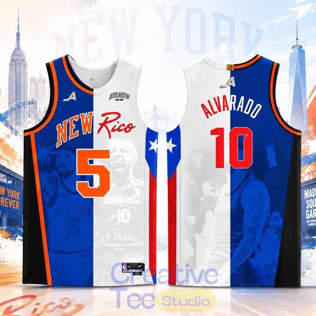 Jose Alvarado Stealth New York New Rico Basketball Jersey Unisex