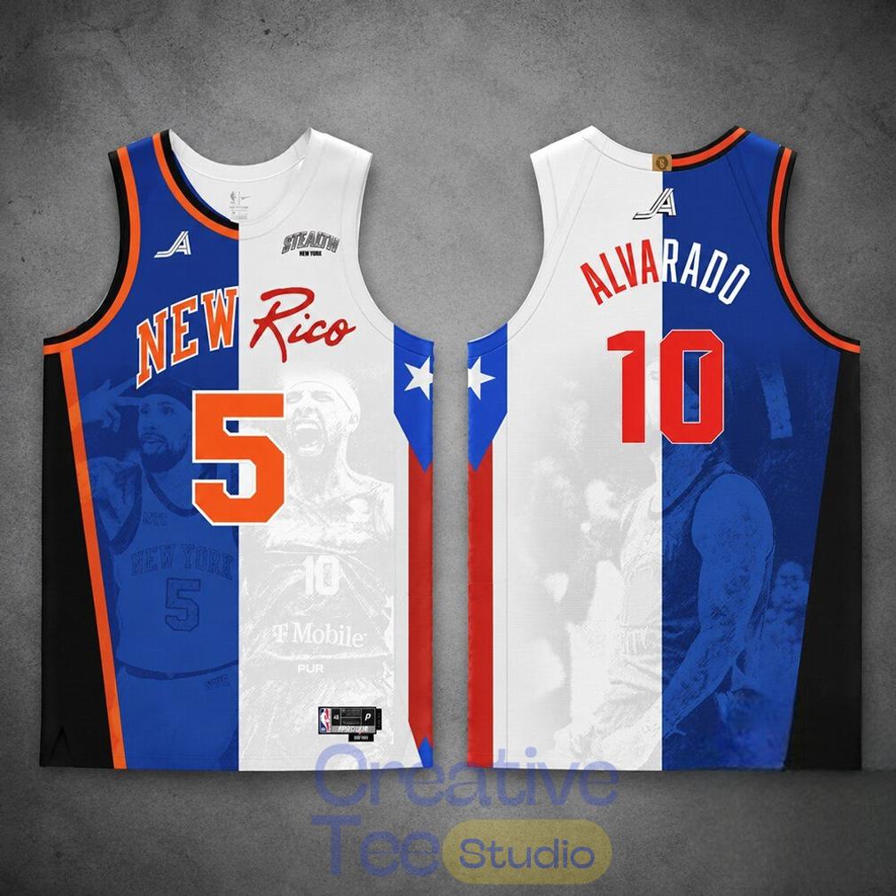 Jose Alvarado Stealth New York New Rico Basketball Jersey Unisex