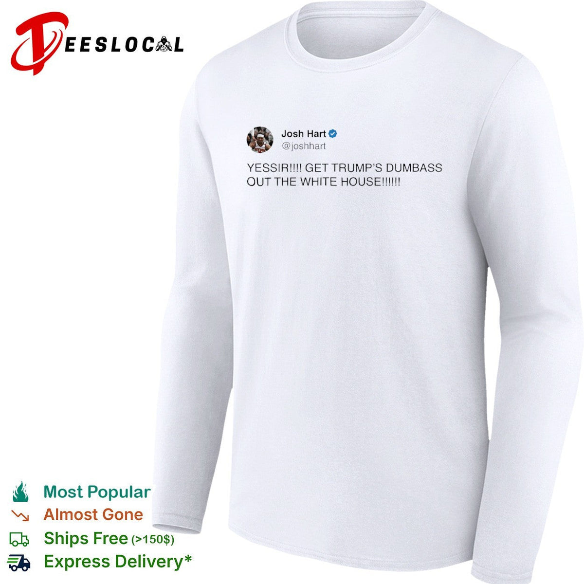 Josh Hart yessir get Trump’s dumbass out the white house shirt Unisex
