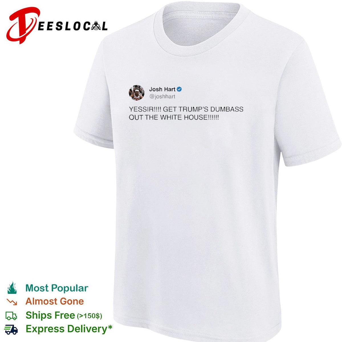 Josh Hart yessir get Trump’s dumbass out the white house shirt Unisex