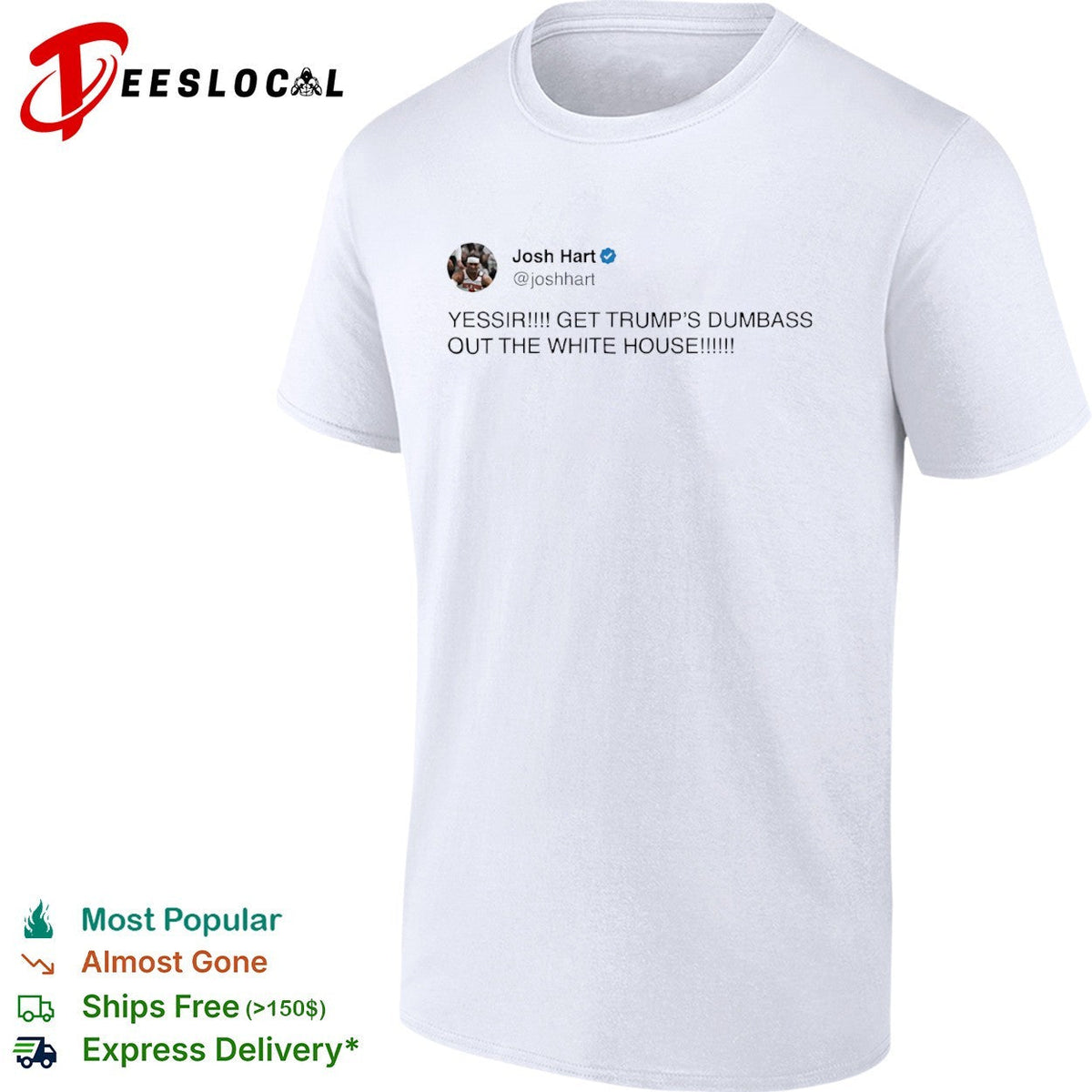 Josh Hart yessir get Trump’s dumbass out the white house shirt Unisex