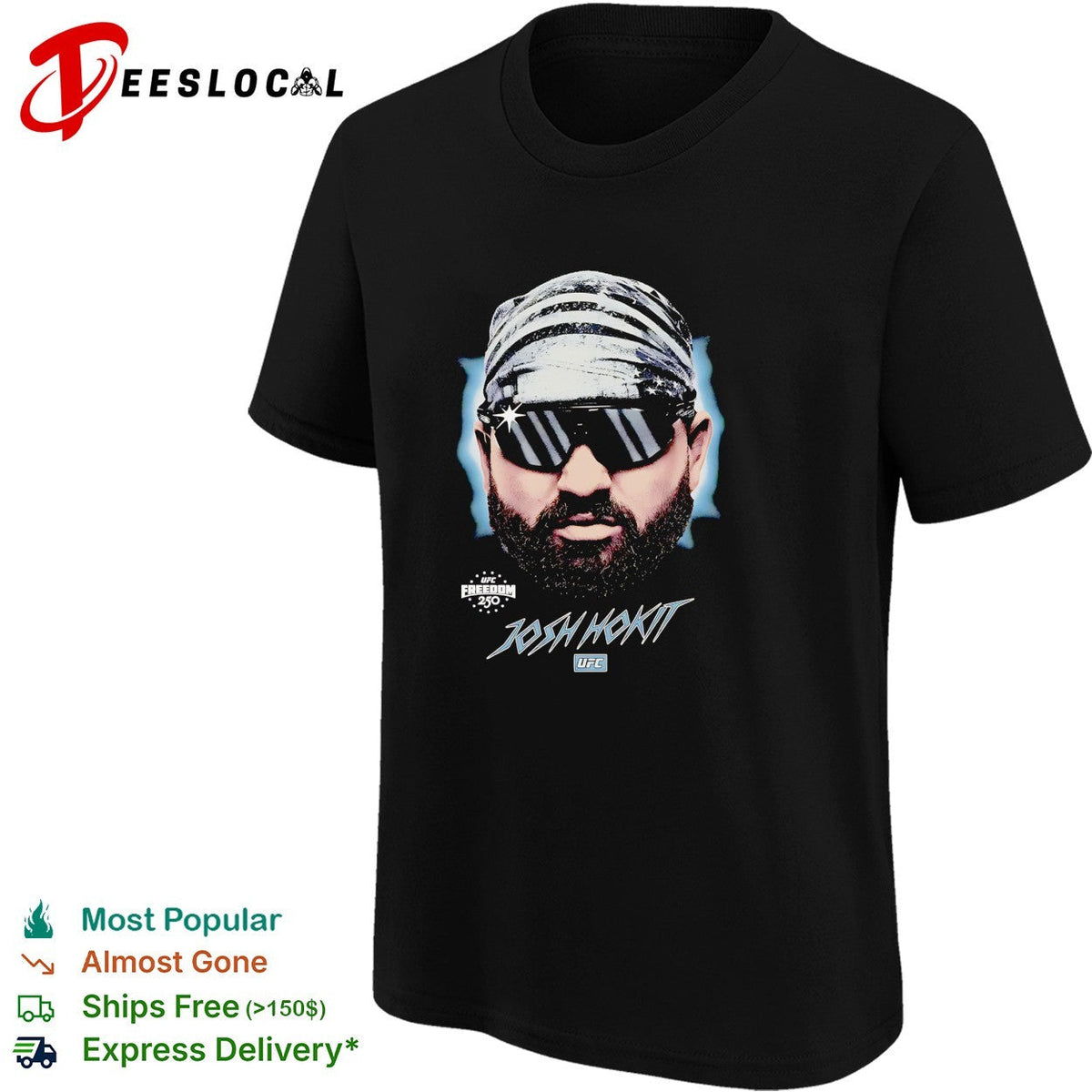 Josh Hokit UFC Freedom 250 Ultimate Fighting Championship big head poster shirt Unisex