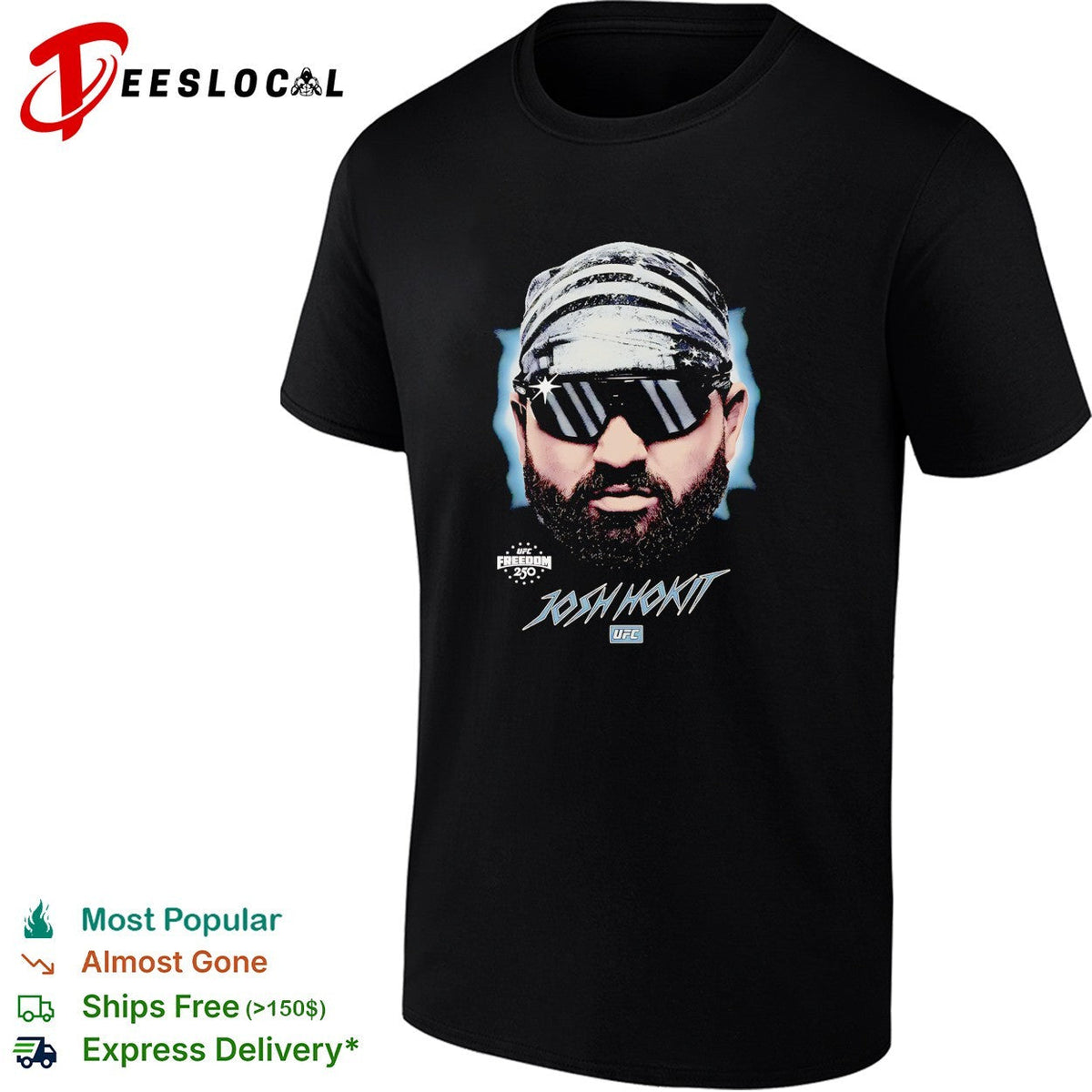 Josh Hokit UFC Freedom 250 Ultimate Fighting Championship big head poster shirt Unisex